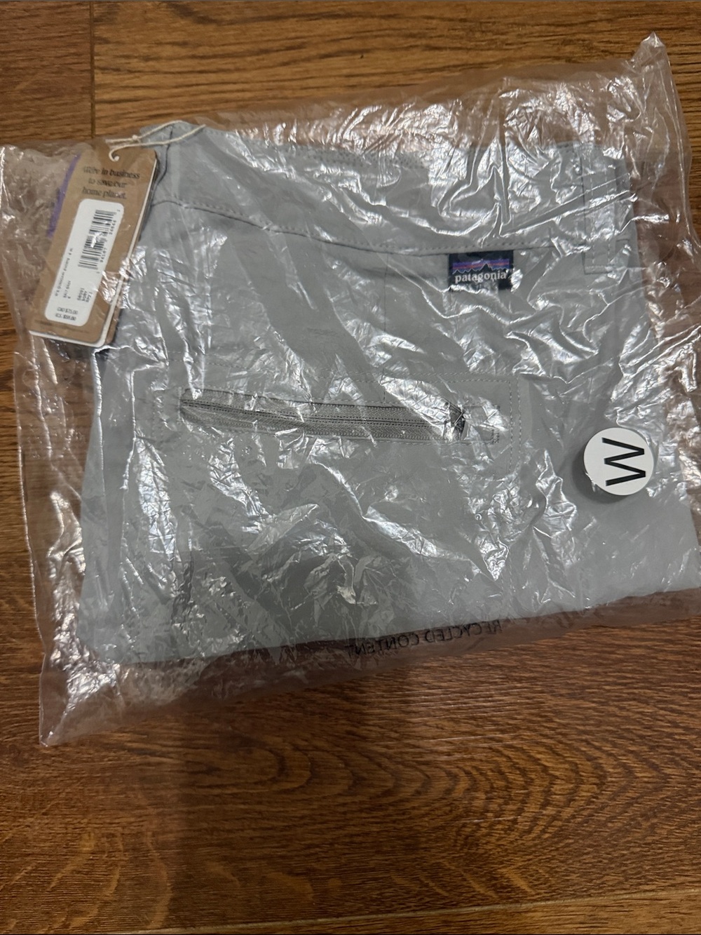 Patagonia Salt Grey Packaged Women's Shorts with Branded Tag size 8